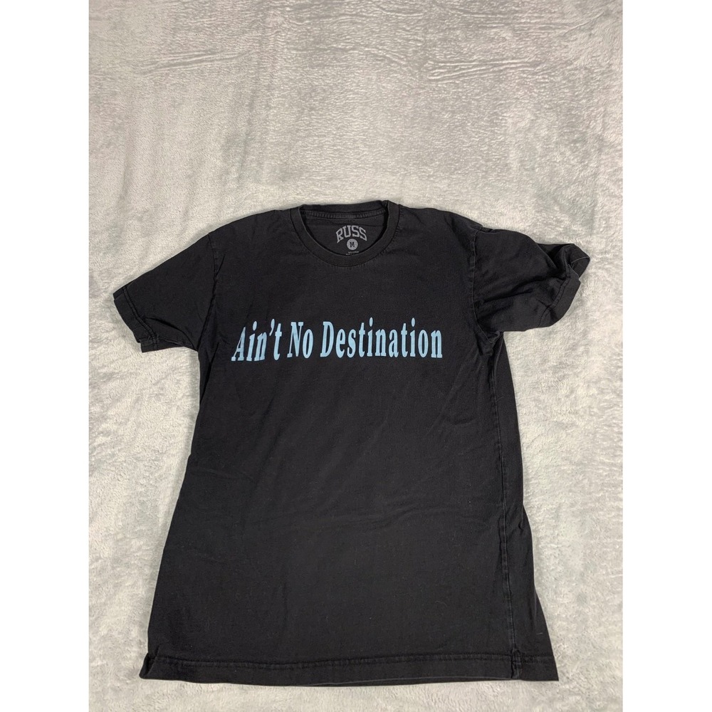 Russ Music T-Shirt Ain't No Destination World Tour Mens M Black Cotton